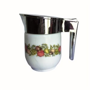 Vintage Corningware Spice of Life Garden Syrup Cream Pitcher